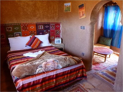 Marokko Hotelkamer Ait Benhaddou sfeervol