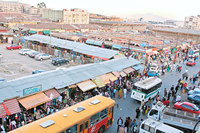 Mercato Addis Abeba Ethiopië