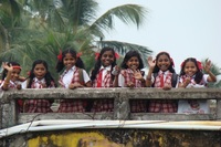 Schoolmeisjes Zuid-India Djoser