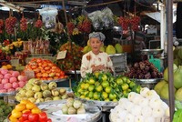 Vietnam Fietsreis Fruit Verkoopster Djoser