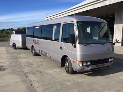 Bus Nieuw-Zeeland buitenkant