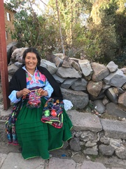 Peru vrouw Titicaca