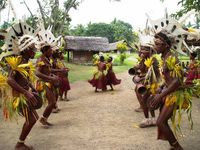 Dansende mannen Papoea