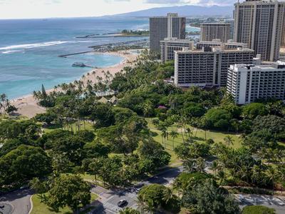 Ramada Plaza uitzicht Waikiki Hawaii Amerika