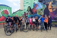 Graffititour fietsen Bogota Colombia