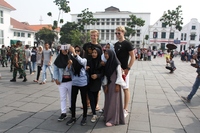 Jakarta Family selfie Indonesië