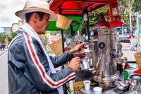 Koffie verkoper Colombia