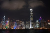 Hongkong skyline nacht China