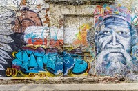 Muurschildering Getsemani Cartagena Colombia