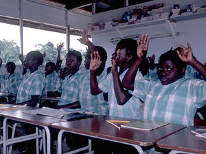 Boven Suriname - schoolkinderen