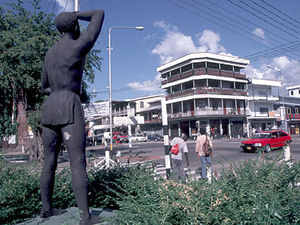 Paramaribo - standbeeld Kwaku