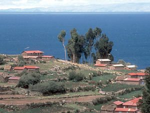 Isla Amantaní - uitzicht over eiland