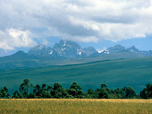 Mount Kenia - gezicht op berg