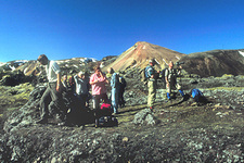 Landmannalaugar – lavaveld achter hut