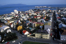 Reykjavik - uitzicht van Halgrimskirkjan