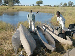 Okavango delta - mokoro's