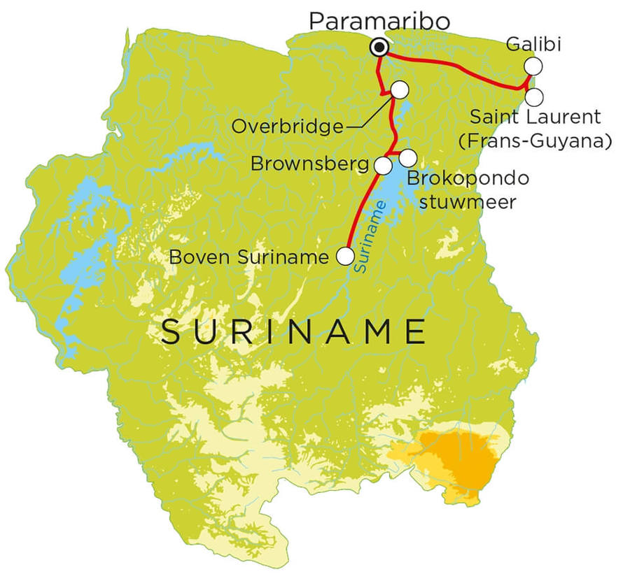 Routekaart Suriname, 20 dagen