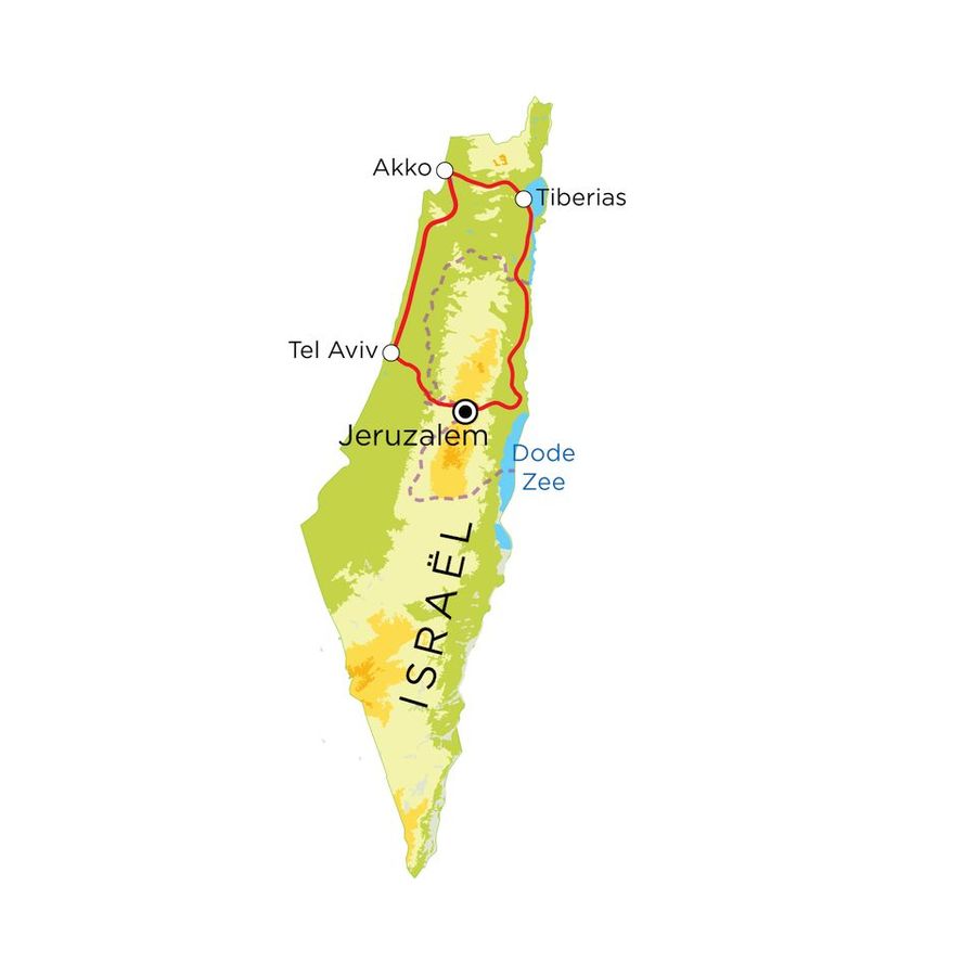Routekaart Israël, 8 dagen