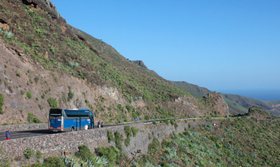 Bus uitzicht Tenerife
