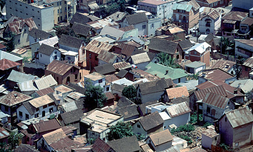 Antananarivo – daken van huizen