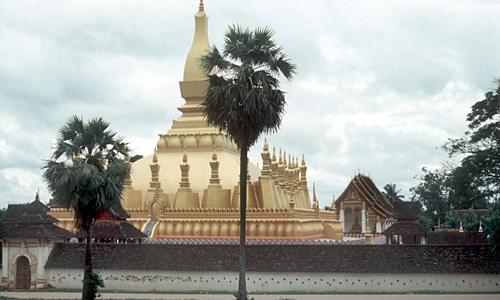 Vientiane - gouden stupa