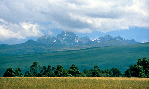Mount Kenia - gezicht op berg