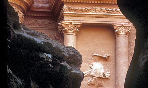 Petra - blik op het schathuis