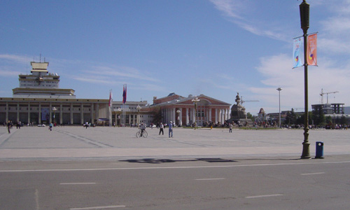 Ulaanbaatar - Sûkhbataar plein