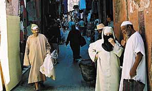 Marrakech - smalle straatjes