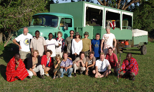 Met onze Masai op de foto