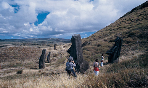 Paaseiland - de beroemde moai's