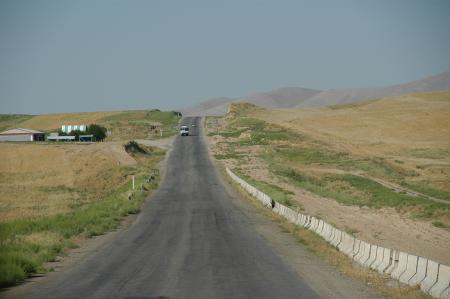 Onderweg tussen Khiva en Buchara
