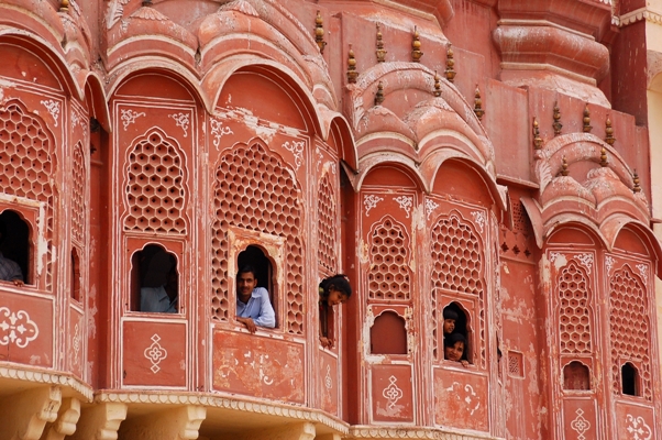 Paleis der Winden, Hawa Mahal Jaipur India Djoser