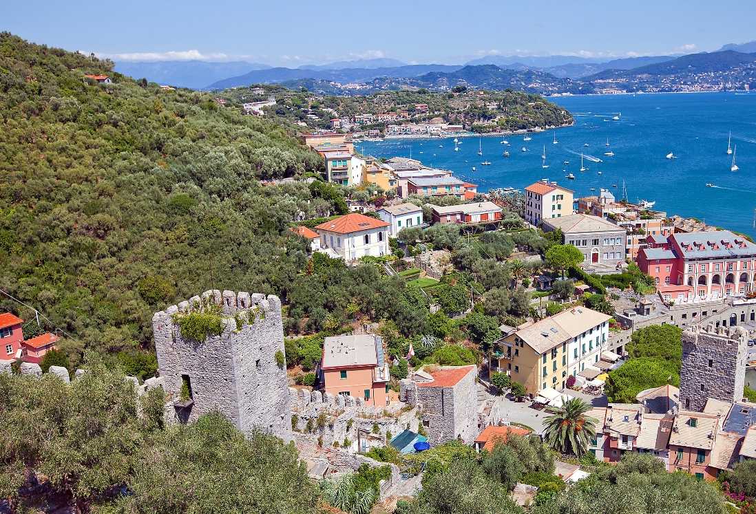 Uitzicht op Portovenere Cinque Terre Italie