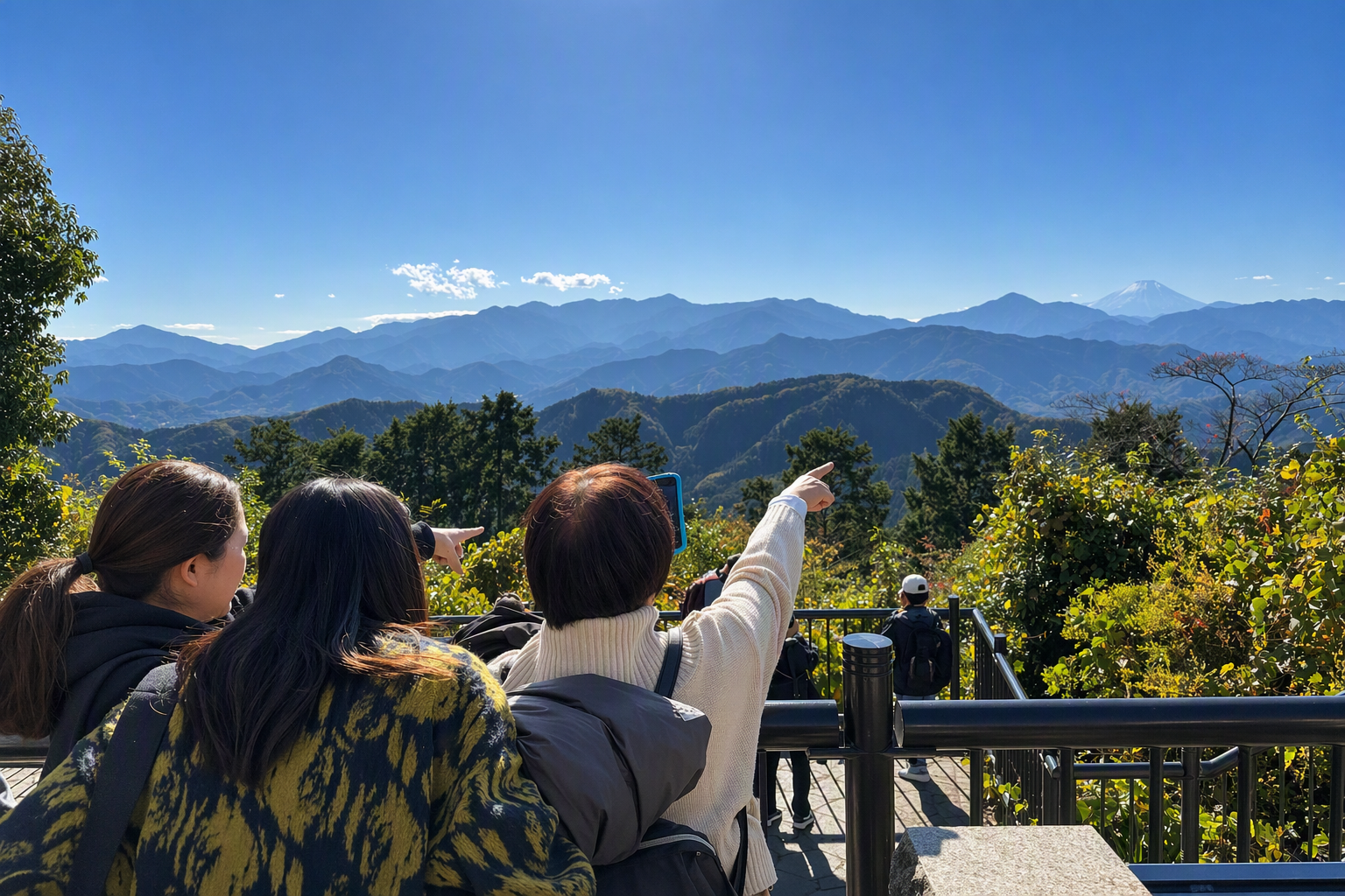 Mt. Fuji uitzicht Mt. Takao Tokyo Japan