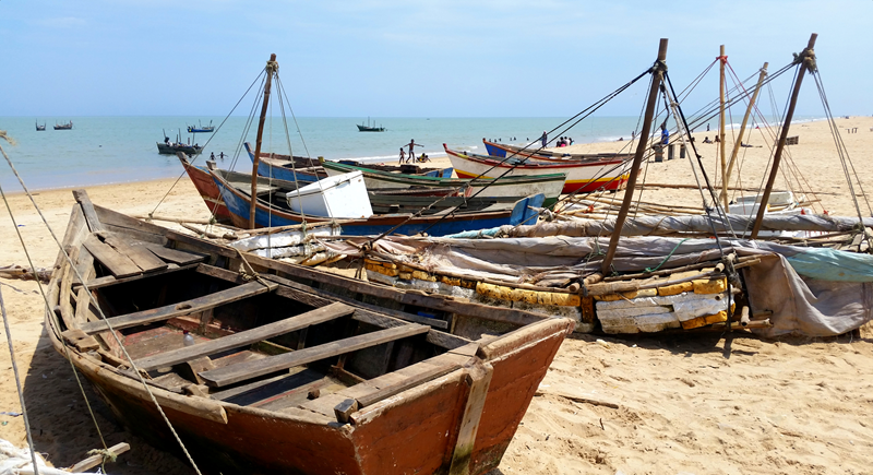Vissersboten bij Benguela