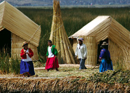 Uros-eilanden Puno Peru